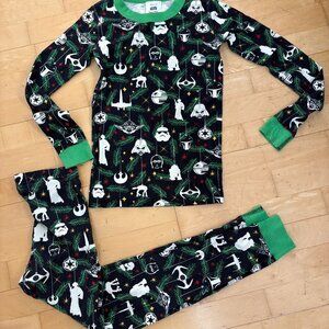 Hanna Anderson Star Wars Christmas Holiday Themed Boys Pajama Set Size 10